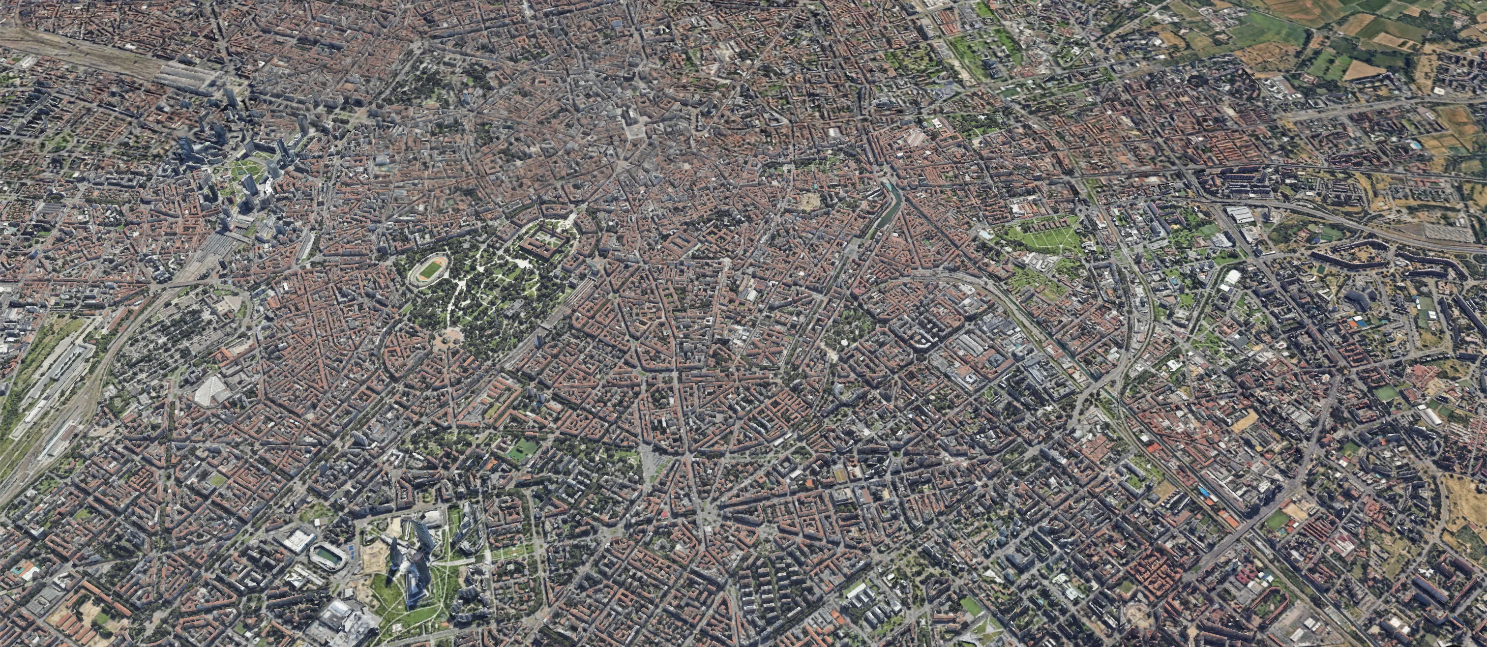 Milano · vista satellite